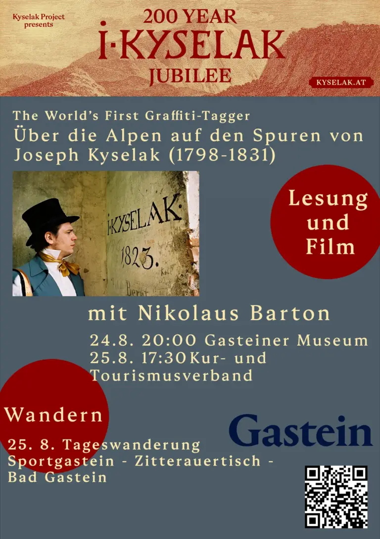 Poster Kyselak in Bad Gastein