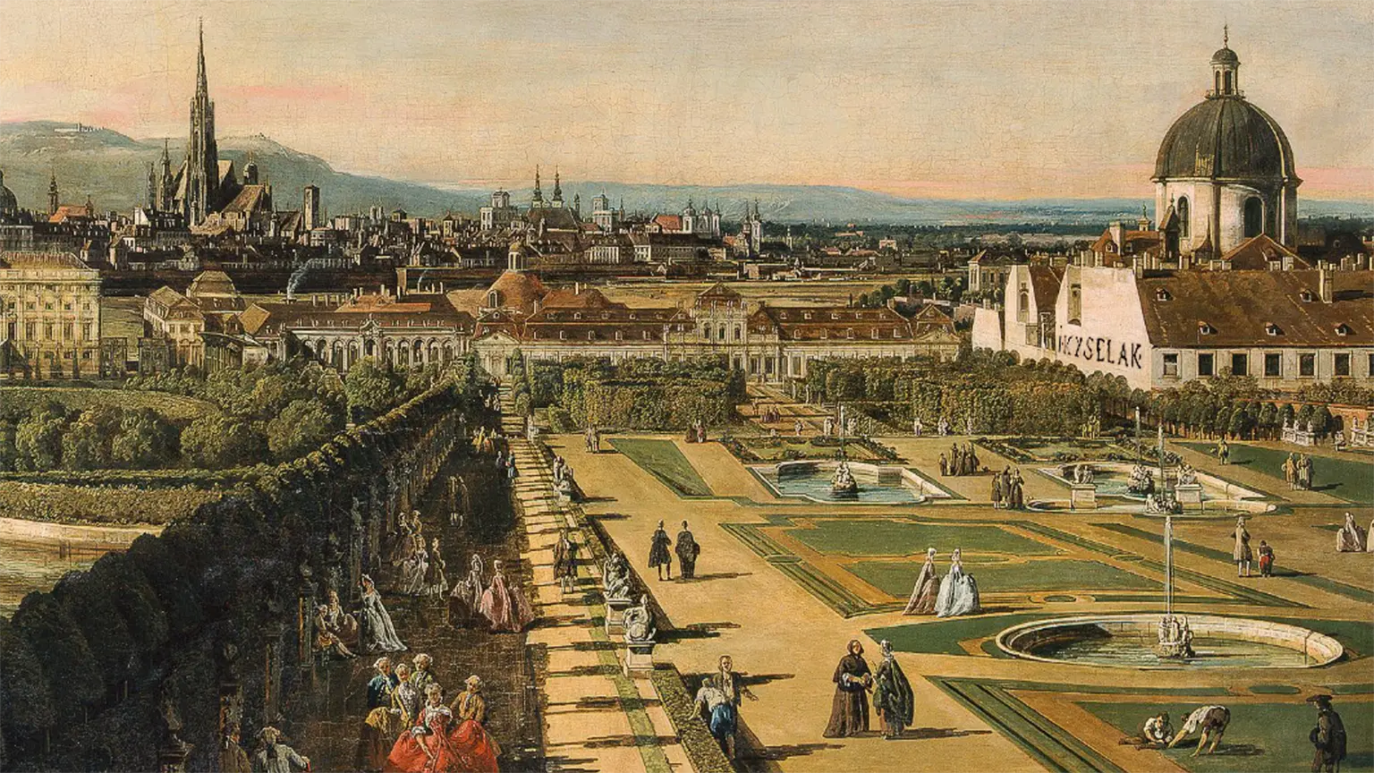 Kyselak in Canaletto Belvedere