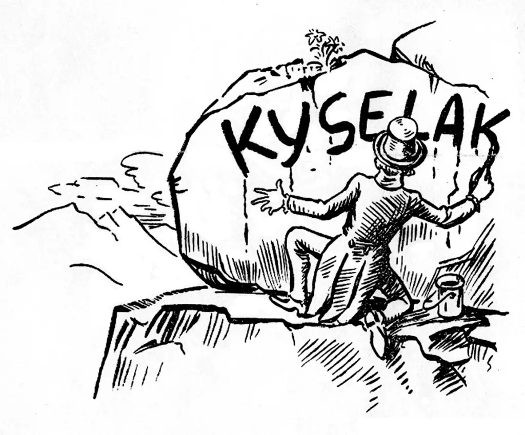 Karikatur Leo Friedrich Kyselak