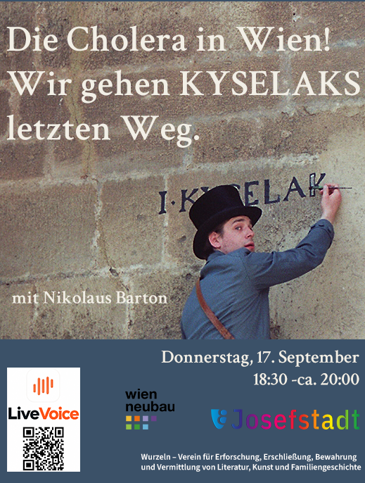 Cholera Guided Tour in sad memory of Kyselak's death.